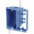 Abb Electrical Box, 18 cu in, Voltage Box, 2 Gang, PVC, Rectangular E-18-4-DVR